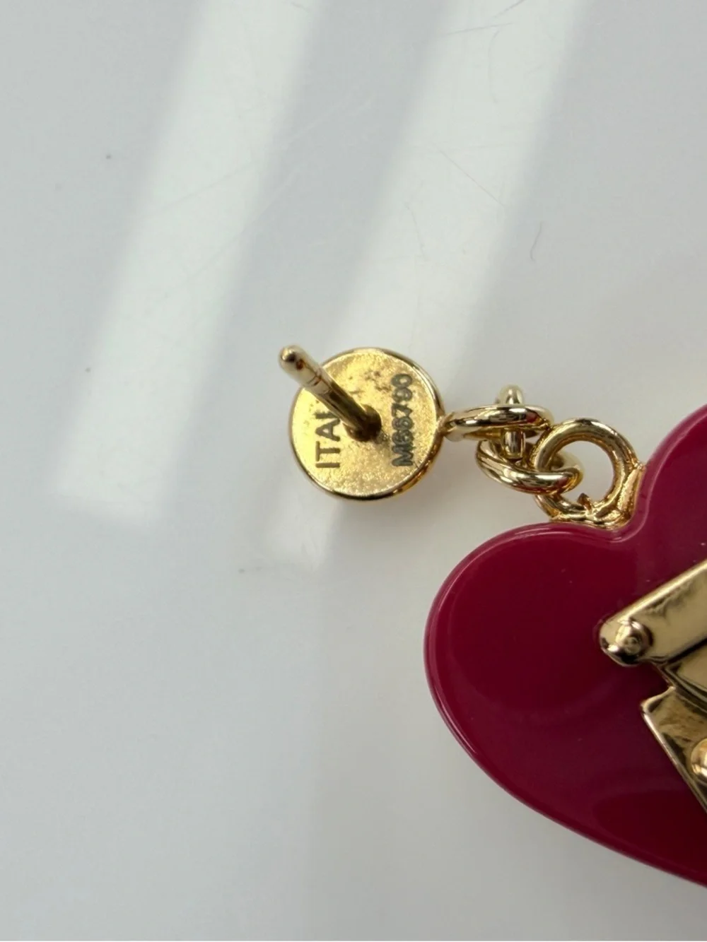 Louis Vuitton Lock Me Heart Earrings Pomme D'Amour
